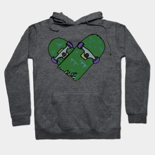 Skateboard heart broken skateboard Hoodie